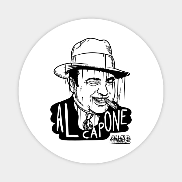 Al Capone Killer Portratis Magnet by Luis Angel Nunez